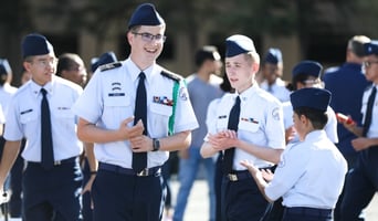 Image of High School ROTC students