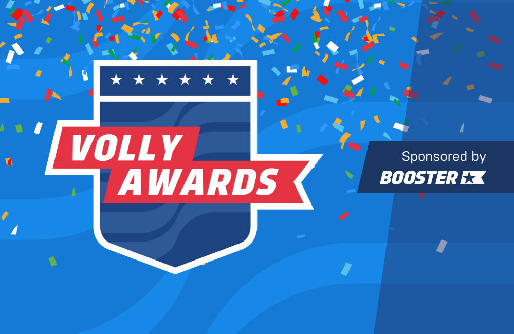 Volly Awards Logo with confetti 
